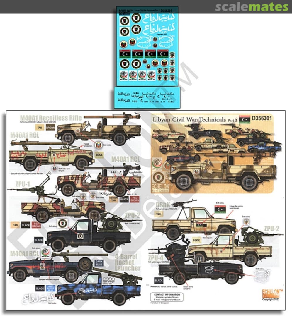 Boxart Libyan Civil War Technicals Part 2 D356301 Echelon Fine Details