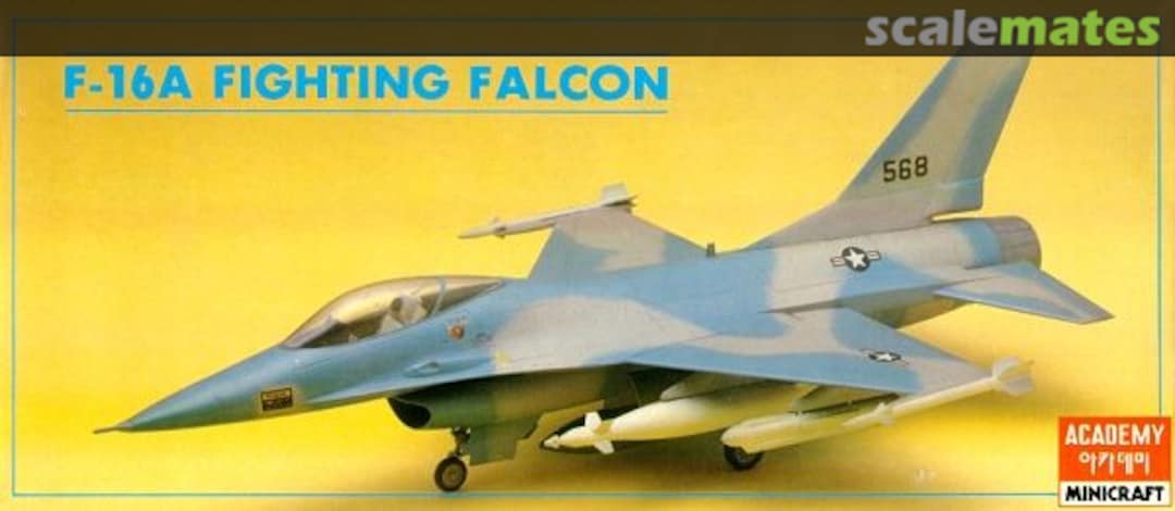 Boxart F-16A Fighting Falcon 1620 Academy/Minicraft