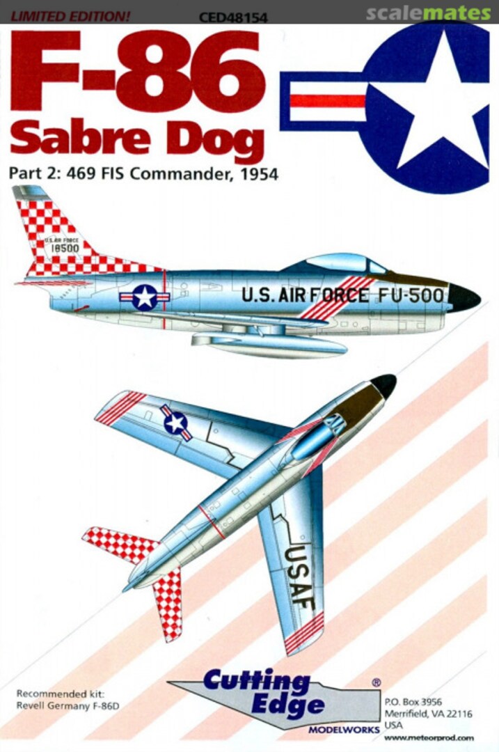 Boxart F-86 Sabre Dog CED48154 Cutting Edge Modelworks