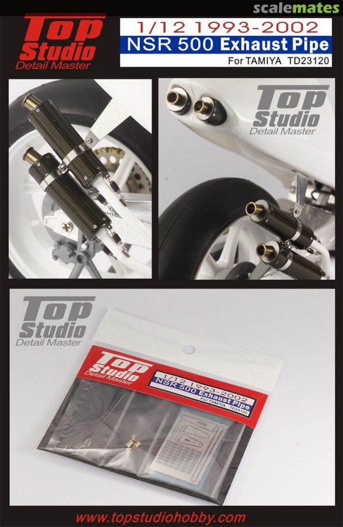 Boxart NSR500 Exhaust Pipe TD23120 Top Studio