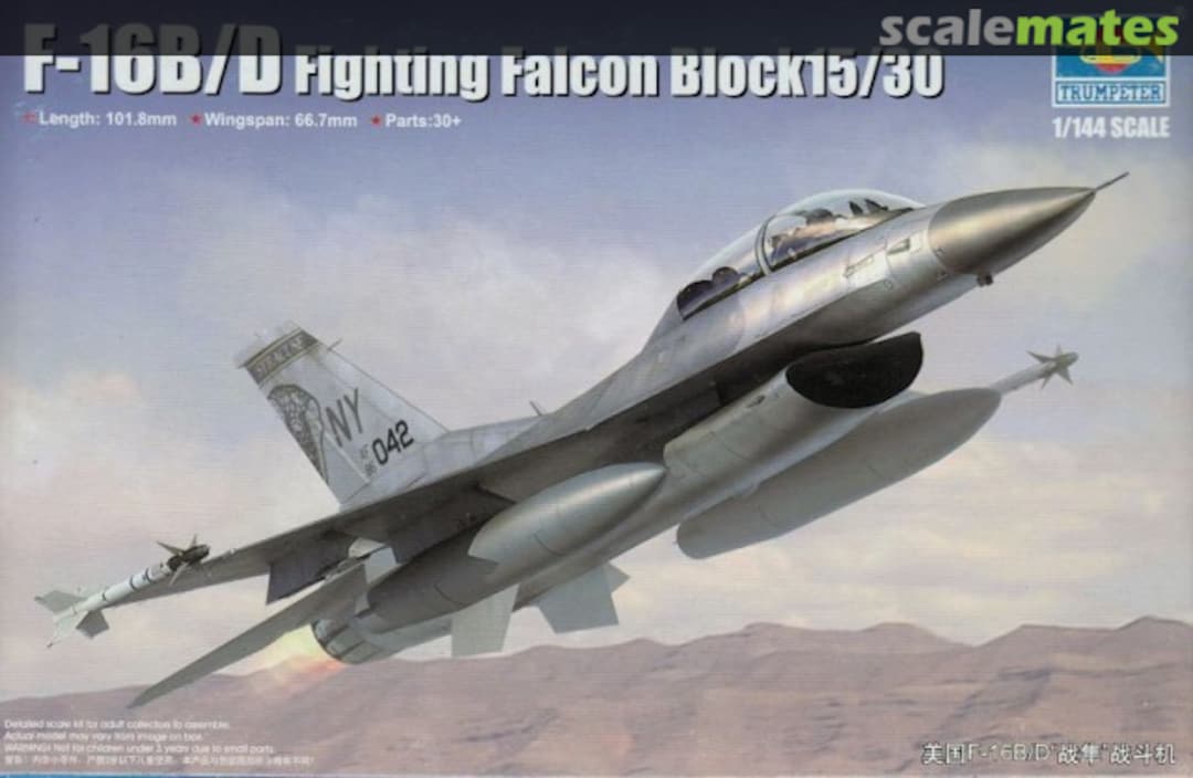 Boxart F-16B/D Fighting Falcon Block 15/30 03920 Trumpeter