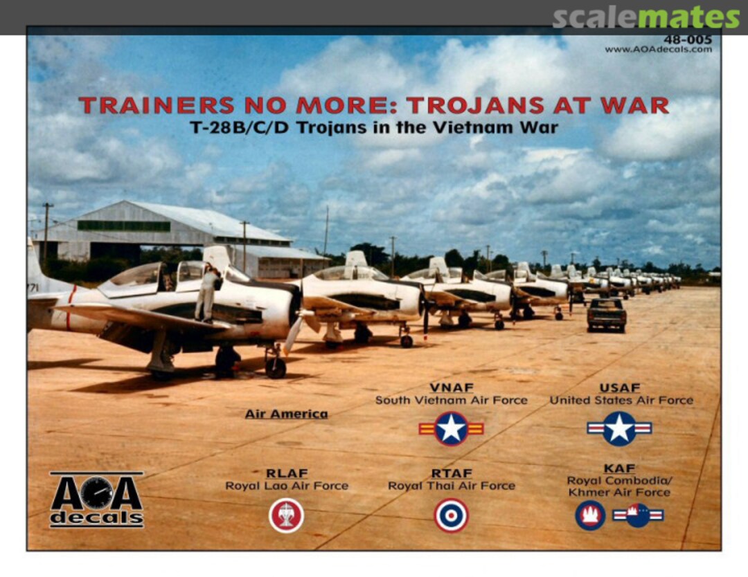 Boxart Trainers No More: Trojans At War 48-005 AOA decals