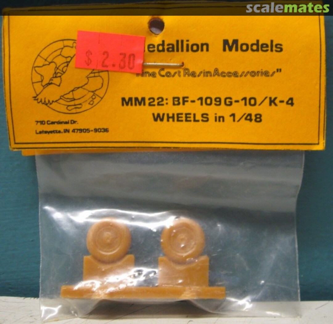 Boxart Bf-109G-10/K-4 Wheels MM22 Medallion Models