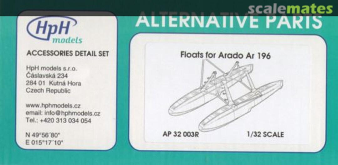 Boxart Arado Ar 196 Floats AP 32 003R HpH models