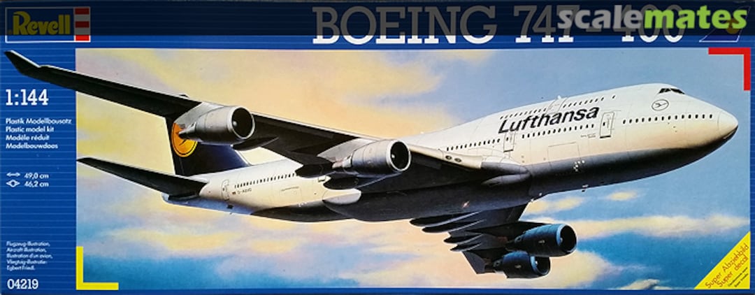 Boxart Boeing 747-400 04219 Revell