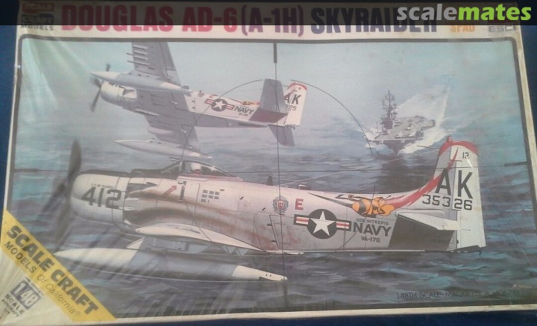 Boxart Douglas AD-6 (A-1H) Skyraider SC-4045 ESCI/Scale Craft