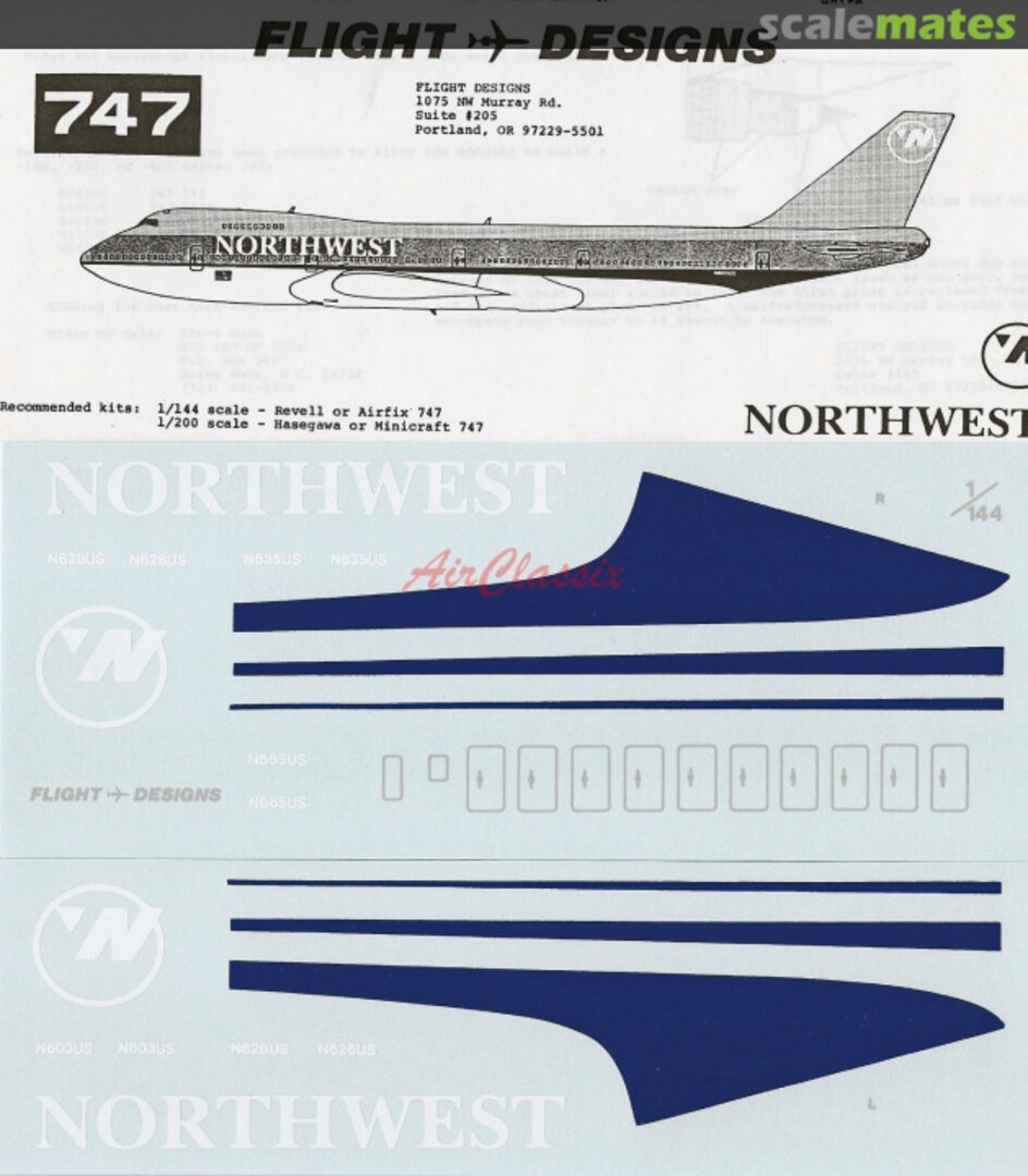 Boxart 747 - Northwest  Flight Designs