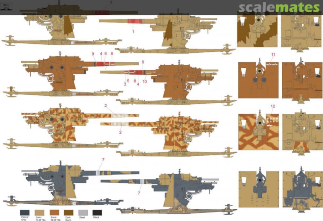 Contents GERMAN 88MM FLAK 18,36 - FLAK ON THE NORTH AFRICAN BATTLEFIELDS MNFDT72009 ROP o.s.