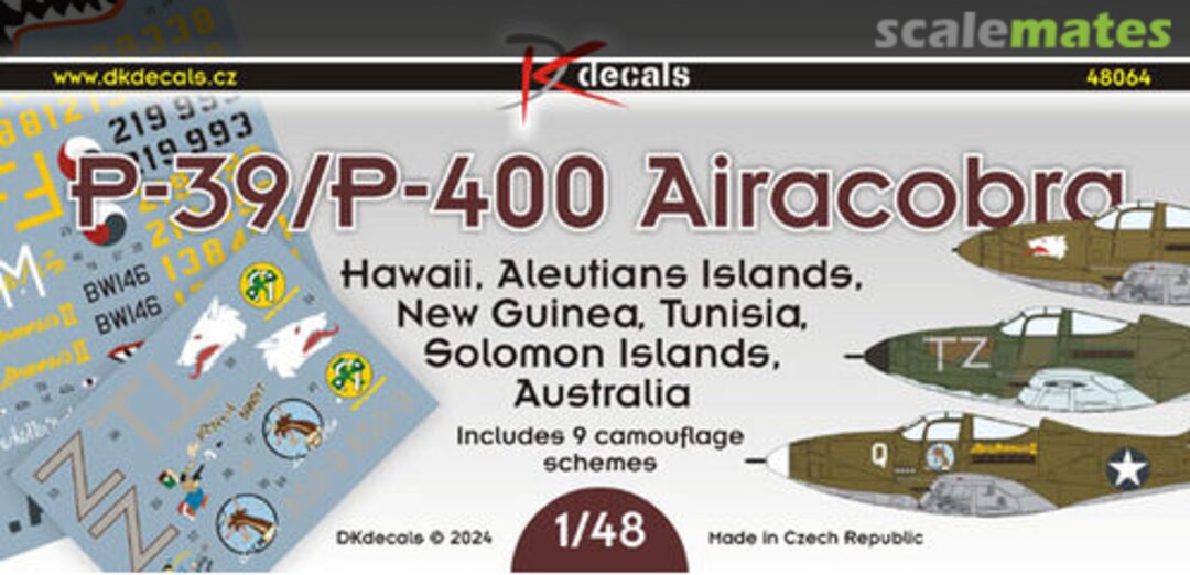 Boxart P-39/P-400 Airacobra 48064 DK Decals