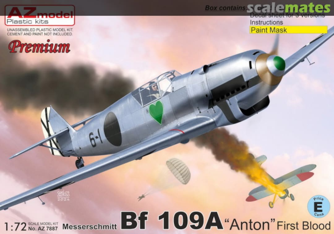 Boxart Messerschmitt Bf 109A "Anton" AZ7887 AZmodel