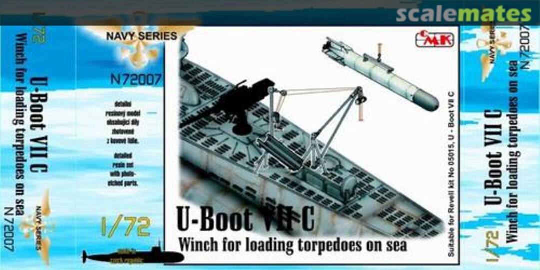 Boxart U-Boot VII C Winch For Loading Torpedoes On Sea N72007 CMK