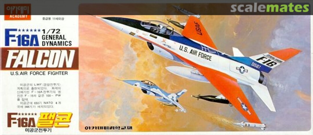 Boxart General Dynamics F-16A FA-010 Academy