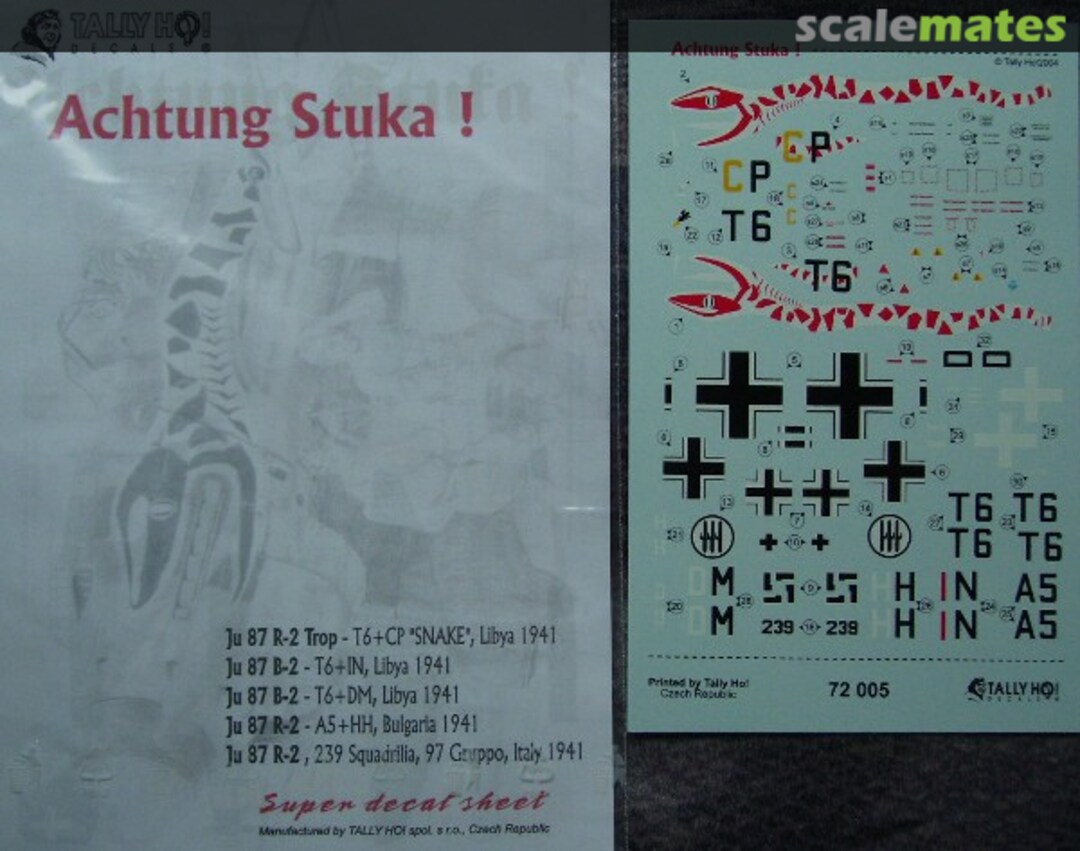 Boxart Achtung Stuka! 72 005 Tally Ho! (CZ)