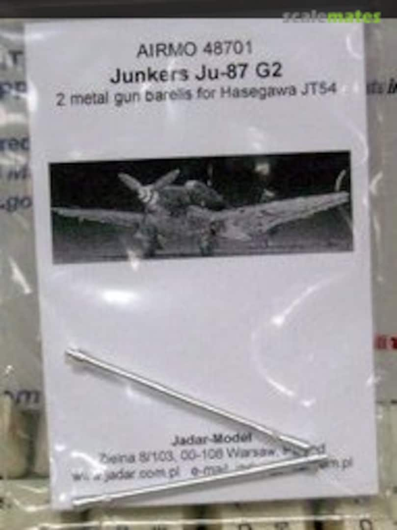 Boxart Junkers Ju87 G-2 37mm Gun Barrels 48701 AiRMO