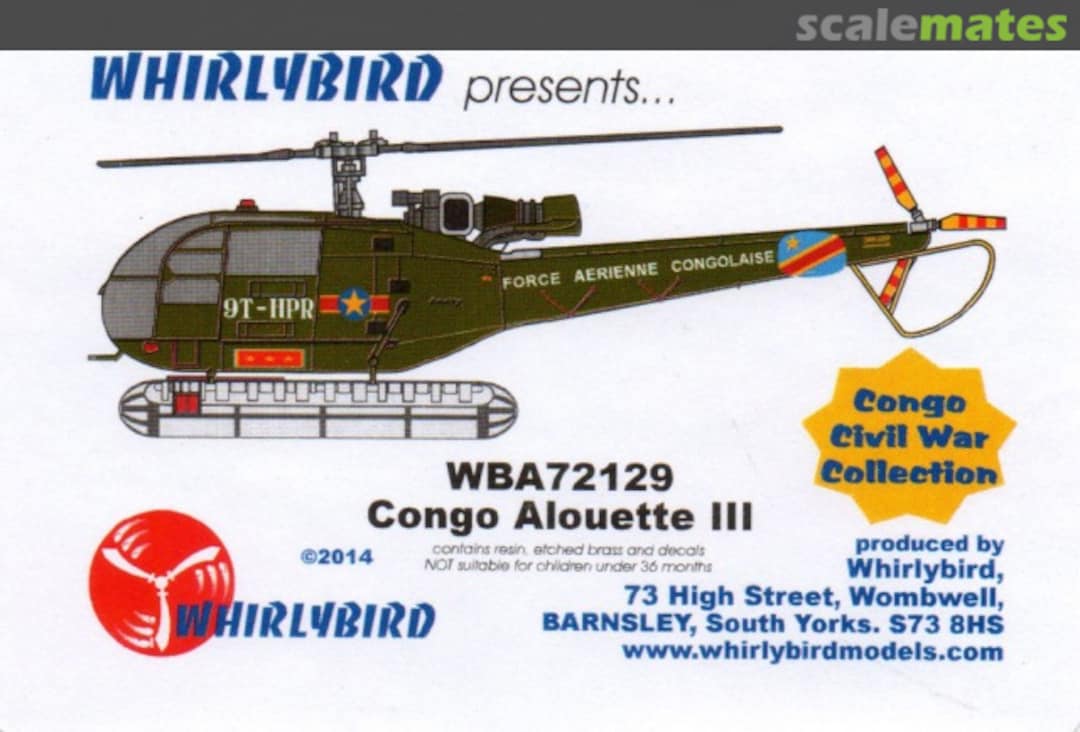 Boxart Congo Alouette III WBA72129 Whirlybird