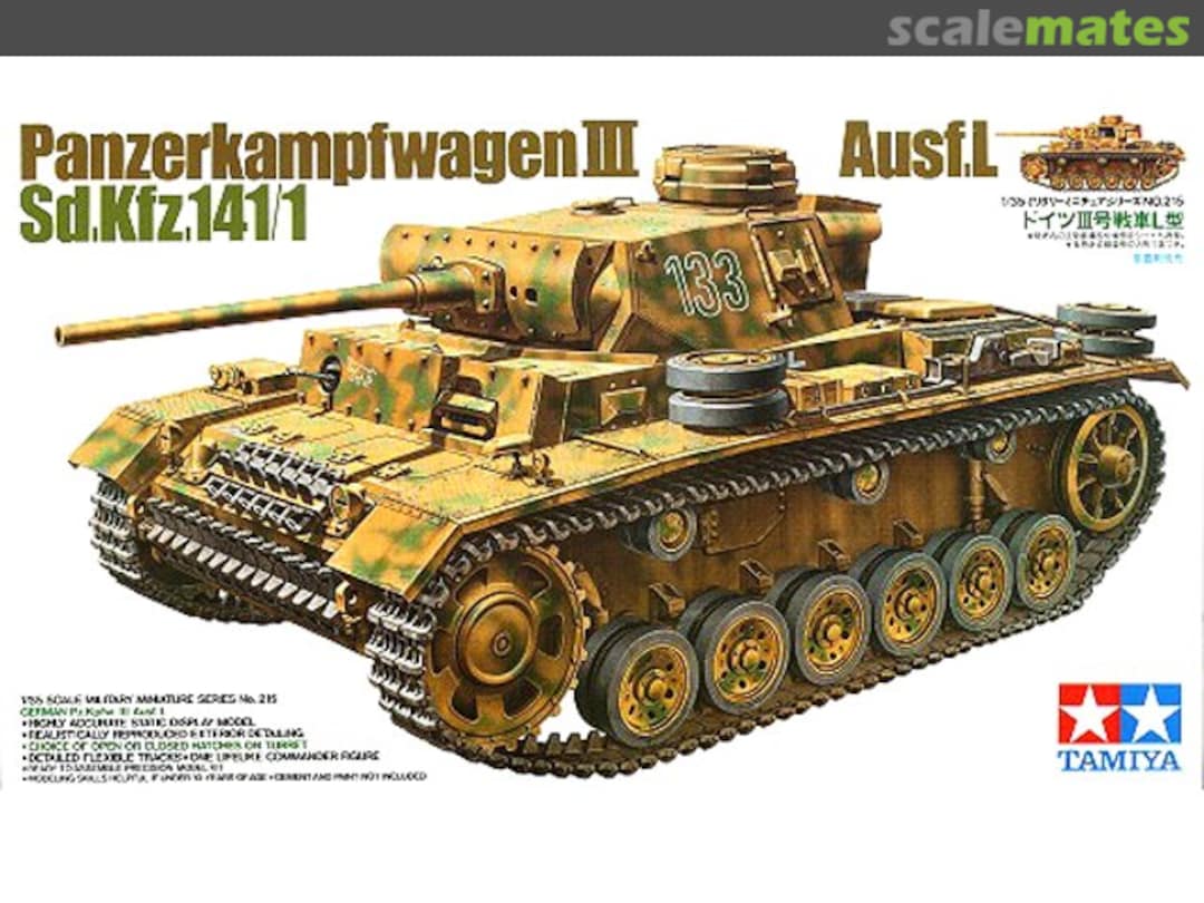 Boxart Panzerkampfwagen III Ausf. L 35215 Tamiya