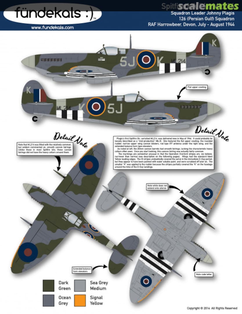 Boxart Spitfire Mk IXc ML214 48-A07 fündekals