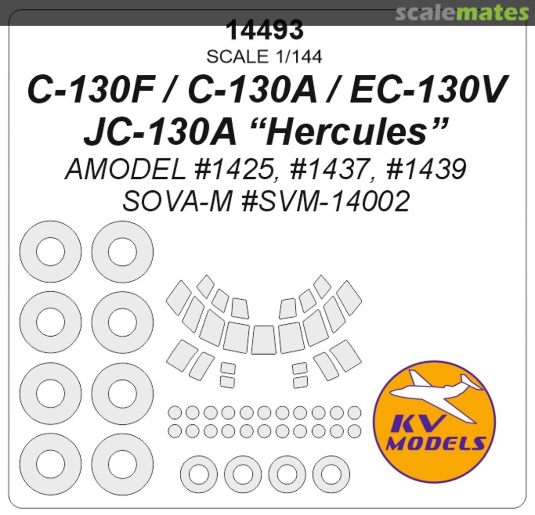 Boxart C-130A/F / JC-130A / EC-130V Hercules 14493 KV Models