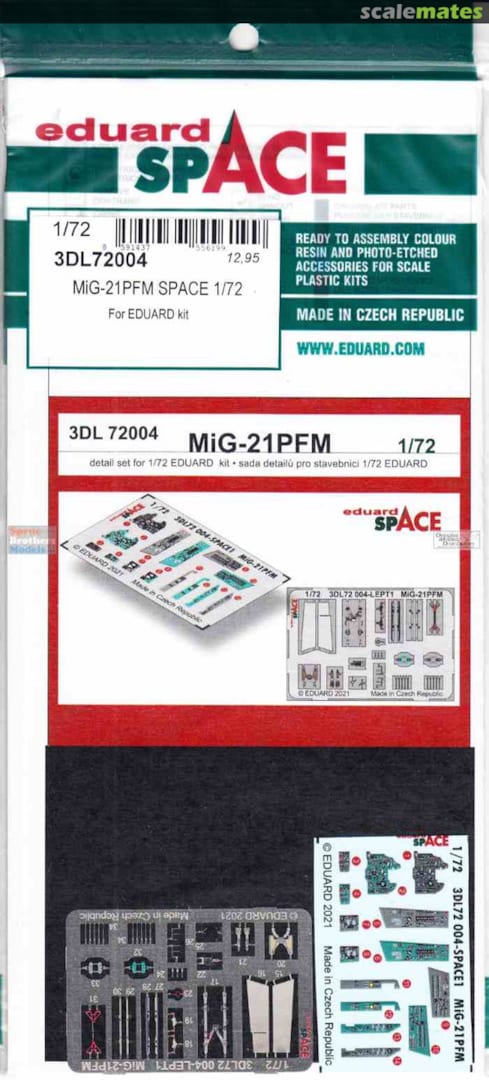 Boxart MiG-21PFM (3D interior decals) 3DL72004 Eduard