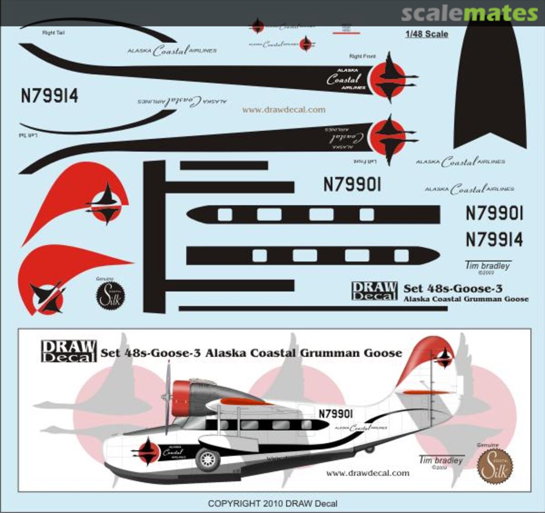 Boxart Alaska Coastal Grumman Goose 48-Goose-3 Draw Decal