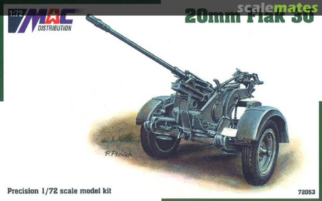 Boxart 20mm Flak 30 MAC72053 MacOne Models