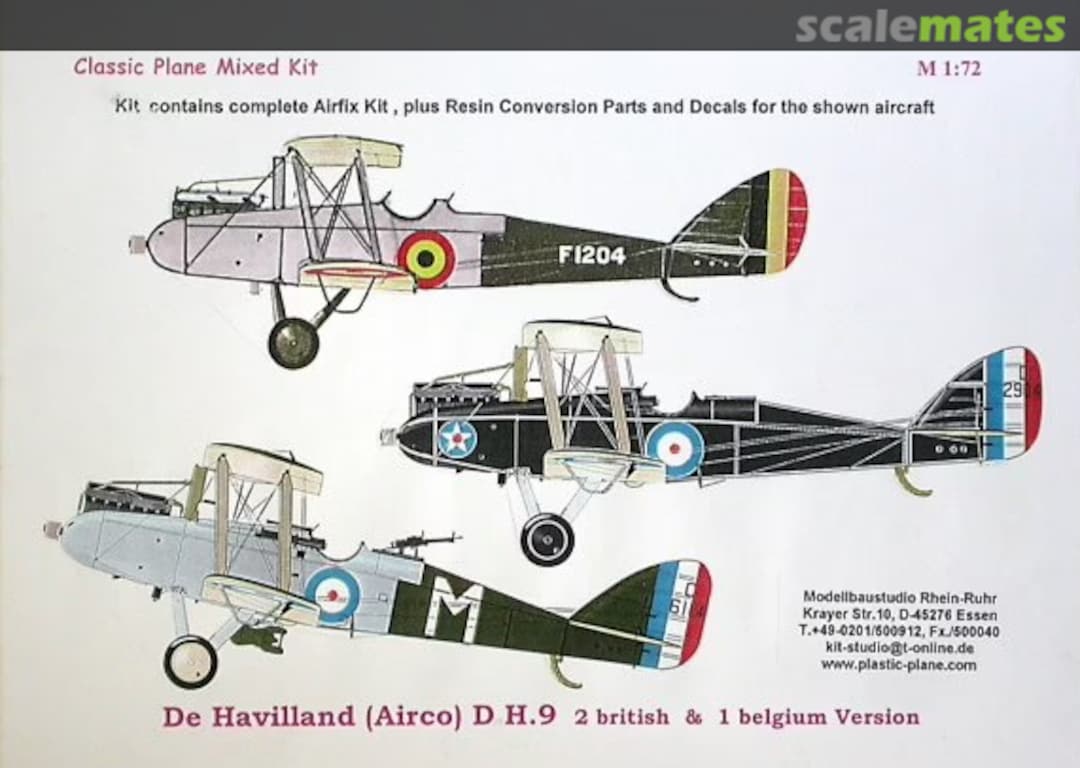 Boxart De Havilland (Airco) D H.9 CPM 46 Classic Plane