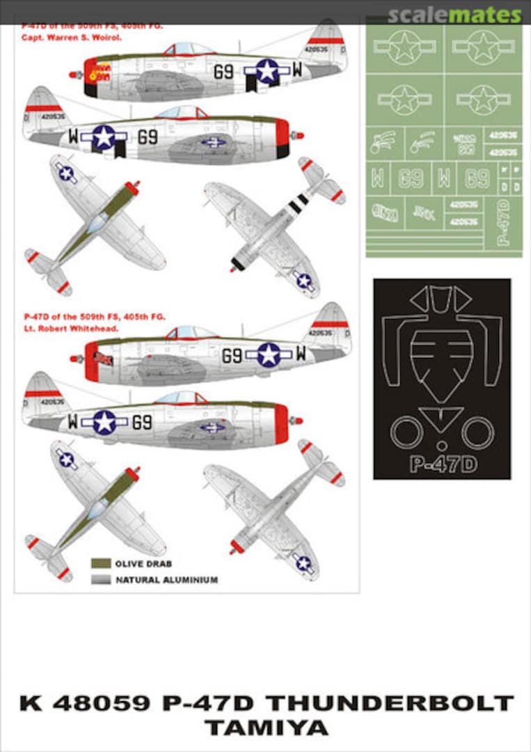 Boxart Republic P-47D Thunderbolt K48059 Montex