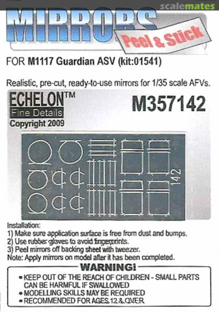 Boxart M1117 ASV (Trumpeter) Mirrors M357142 Echelon Fine Details