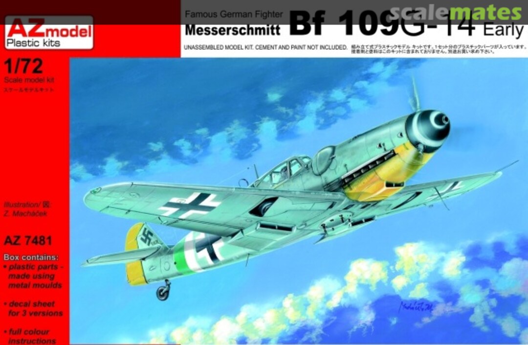 Boxart Messerschmitt Bf 109G-14 AZ7481 AZmodel