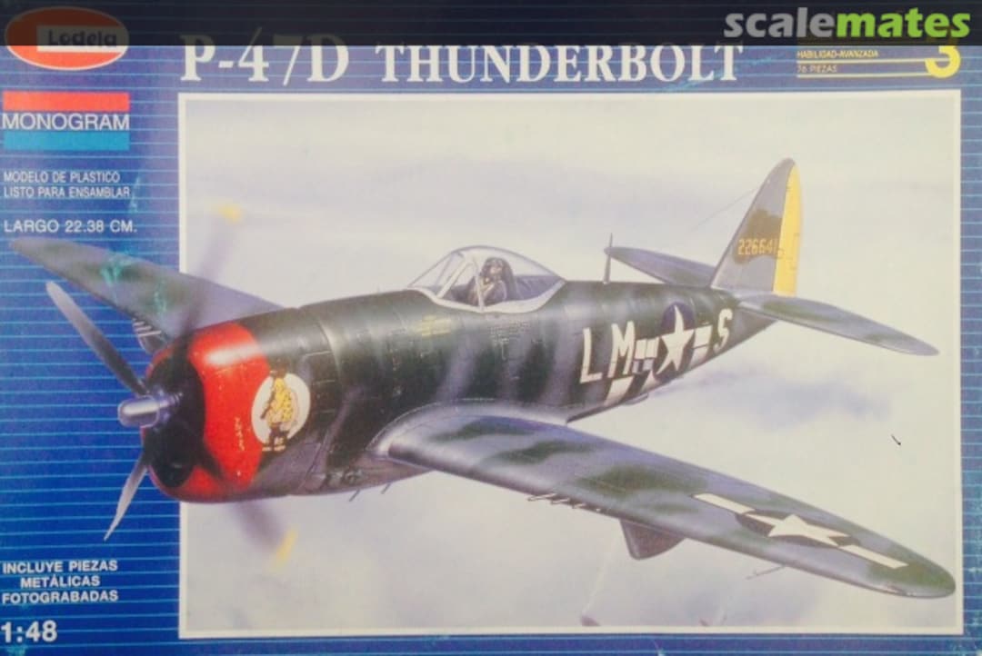 Boxart P-47D Thunderbolt 2173 Monogram/Lodela