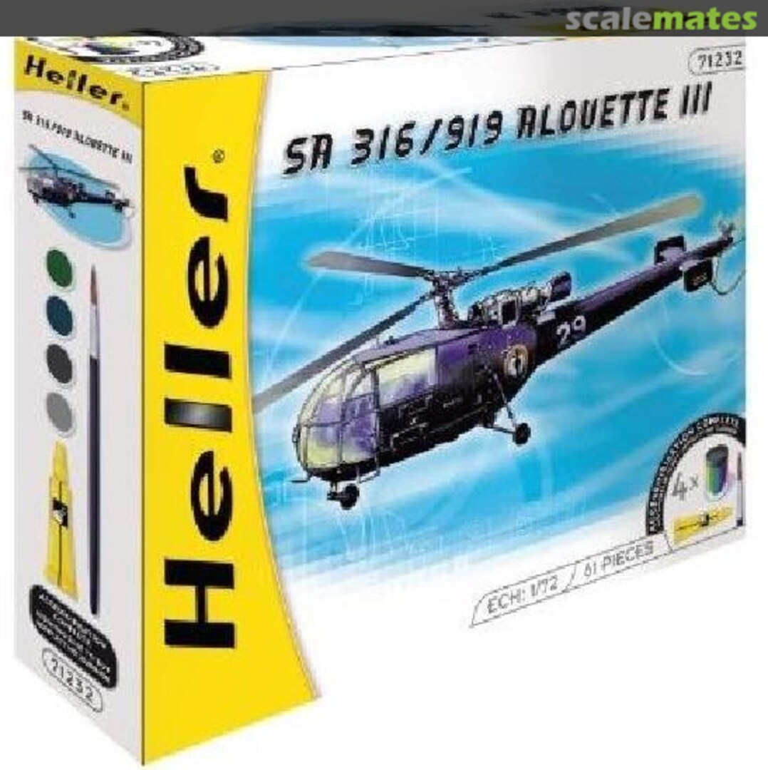 Boxart SA 316/319 Alouette III 71232 Heller