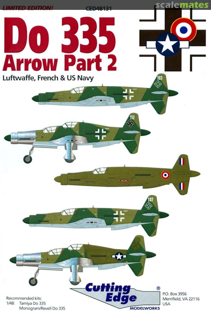 Boxart Do 335 Arrow Part 2 CED48131 Cutting Edge Modelworks