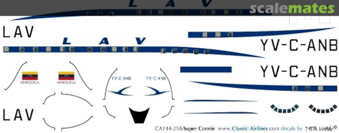 Boxart LAV/Aeropostal Super Connie (last) CA144-258 Classic Airlines