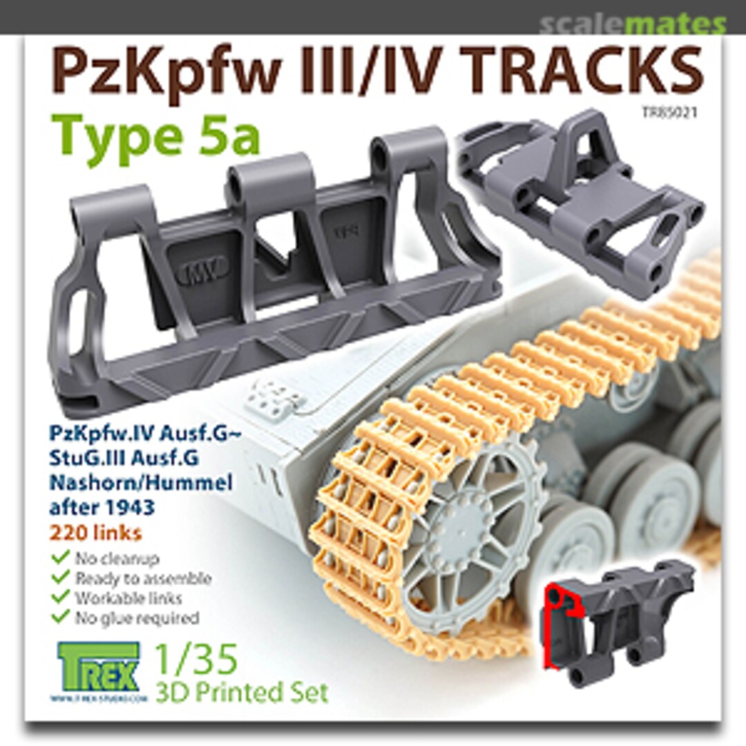 Boxart Pzkpfw. III/IV Tracks - Type 5a TR85021 T-Rex Studio