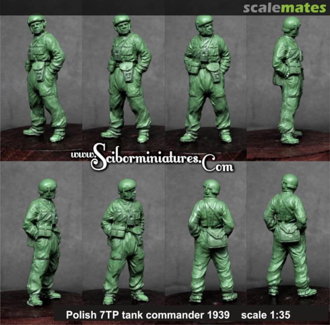 Boxart Polish 7TP Tank Commander #3 35HM0045 Scibor Monstrous Miniatures