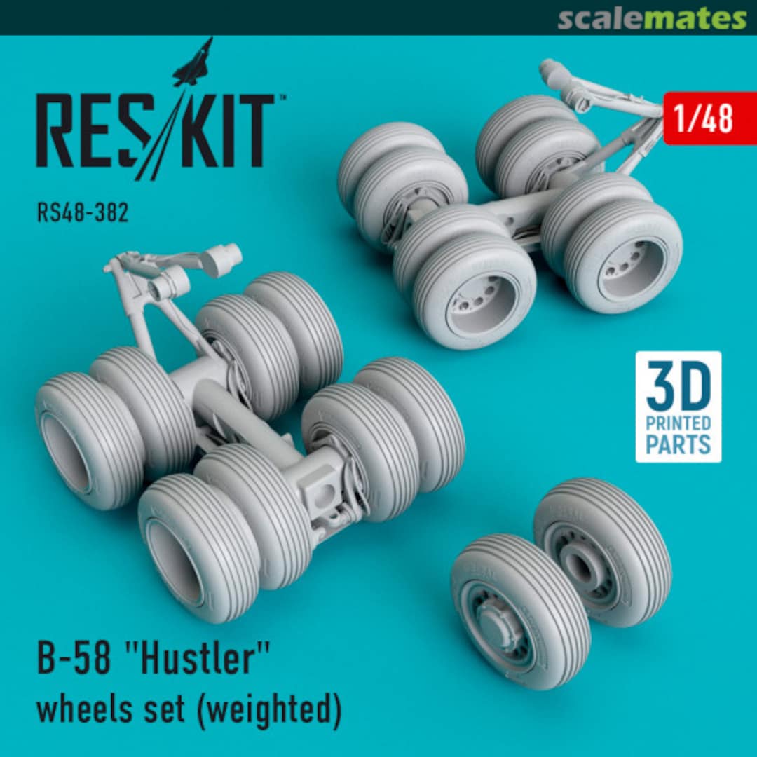 Boxart B-58 Hustler - Weighted Wheel set RS48-0382 ResKit Boxart B-58 Hustler - Weighted Wheel set RS48-0382 ResKit