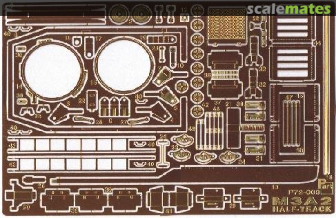 Boxart M3A2 Halftrack - conversion P72-003 Part