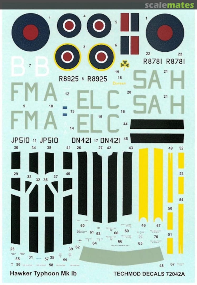 Boxart Hawker Typhoon Mk.IB 72042 Techmod