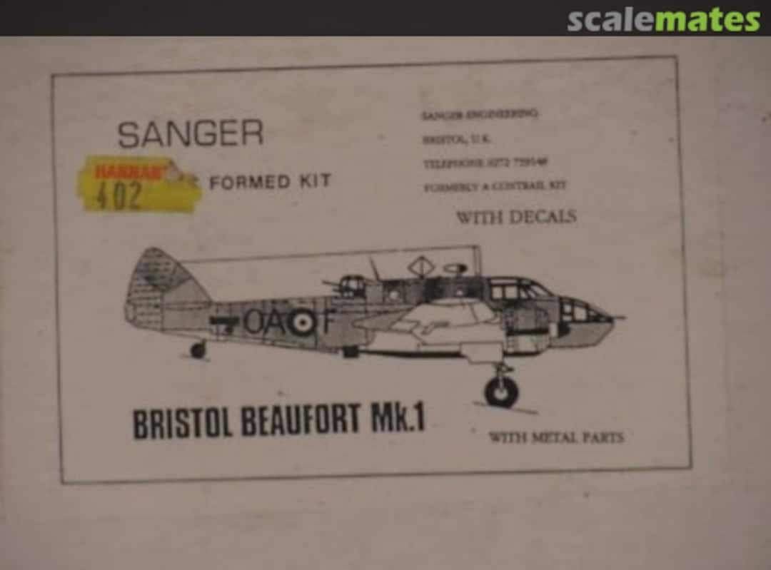 Boxart Bristol Beaufort Mk.1 17 Sanger