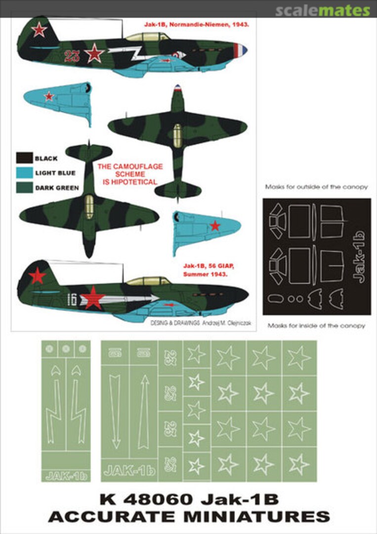 Boxart Yakovlev Yak-1B K48060 Montex