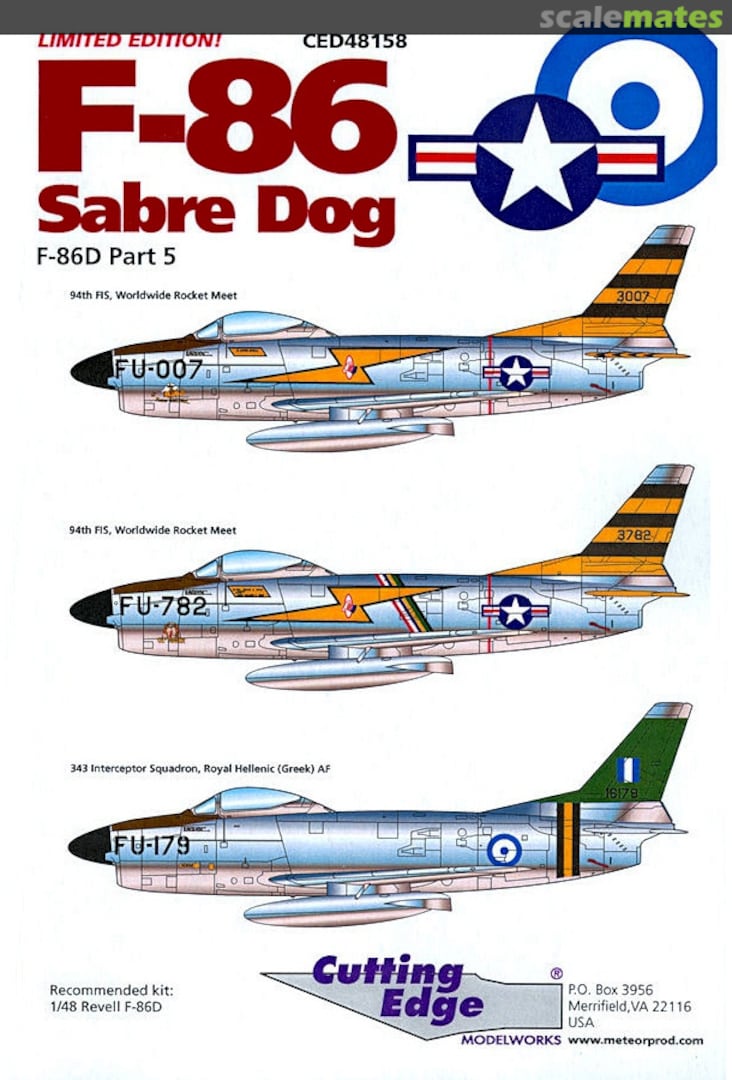 Boxart F-86 Sabre Dog CED48158 Cutting Edge Modelworks