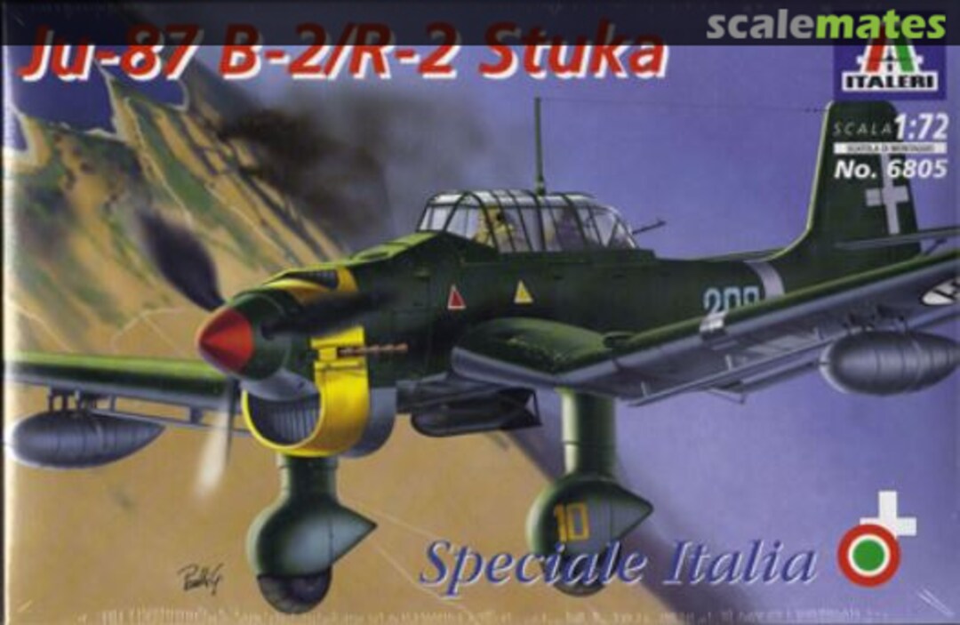 Boxart Ju-87 B-2/R-2 Stuka 6805 Italeri