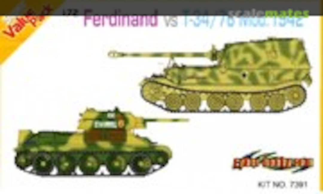 1:72 Ferdinand vs T-34/76 Mod. 1942 (Cyber Hobby 7391)