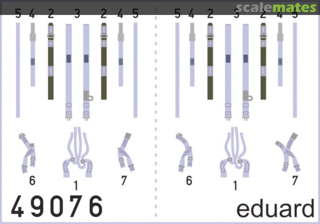 Boxart F-4J seatbelts SUPERFABRIC 49076 Eduard