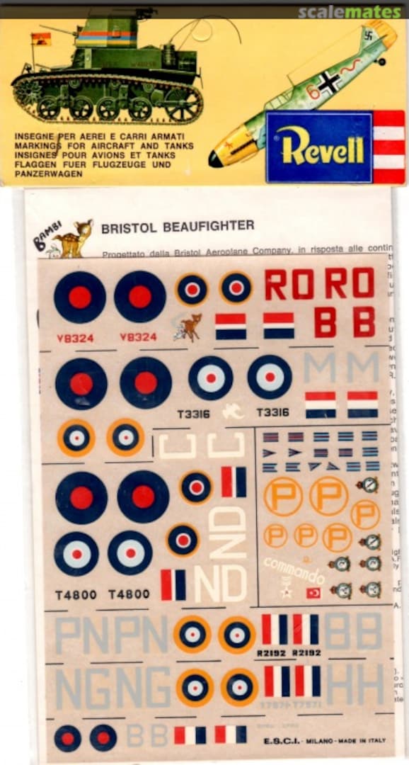 Boxart Bristol Beaufighter 30 Revell/ESCI