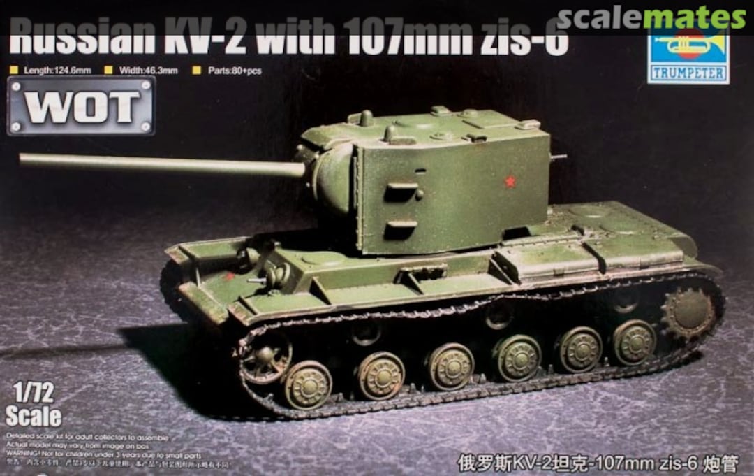 Boxart KV-2 with 107mm Zis-6 07162 Trumpeter