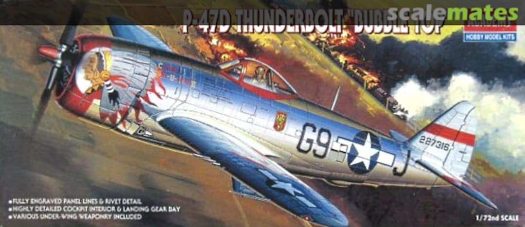 Boxart P-47D Thunderbolt "Bubble Top" 2174 Academy