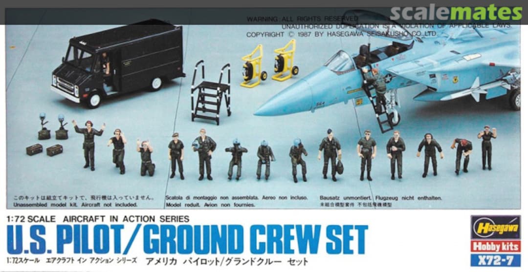 Boxart U.S. Pilot / Ground Crew Set 35007-800 Hasegawa