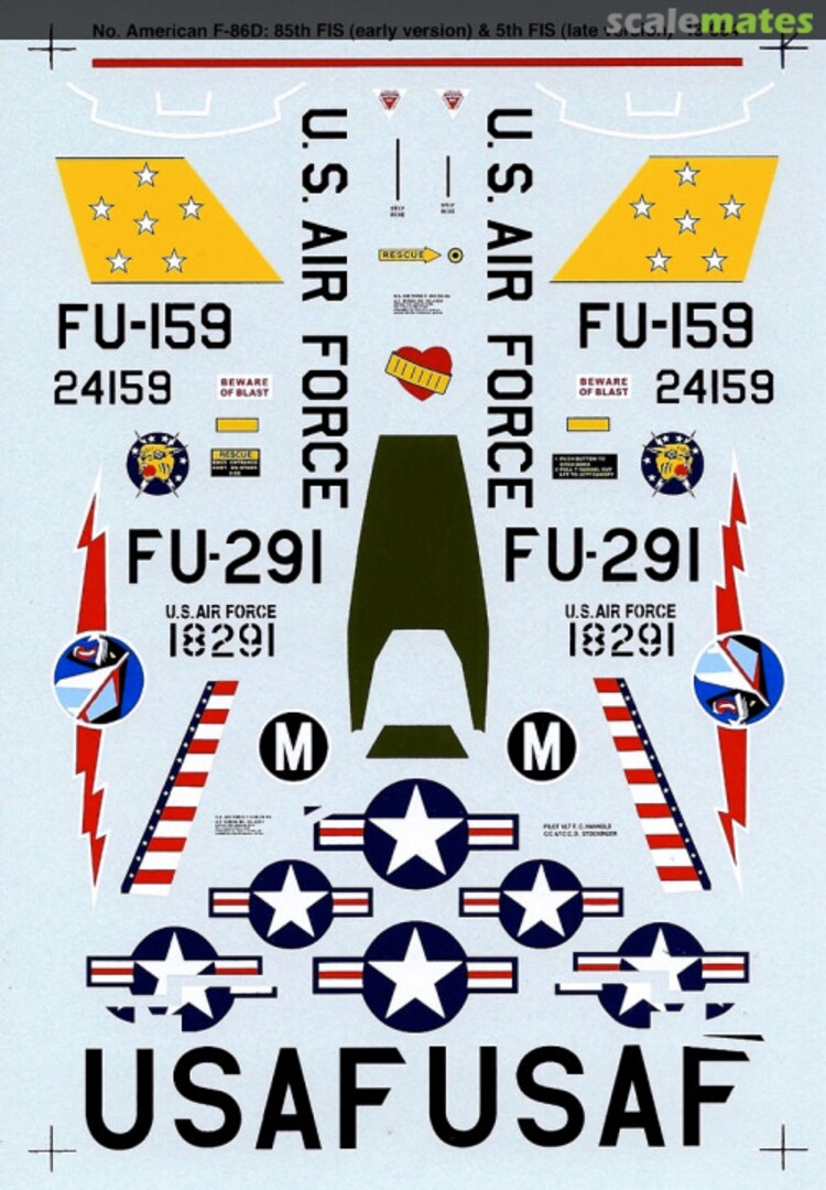 Boxart North American F-86D 48-0954 Microscale