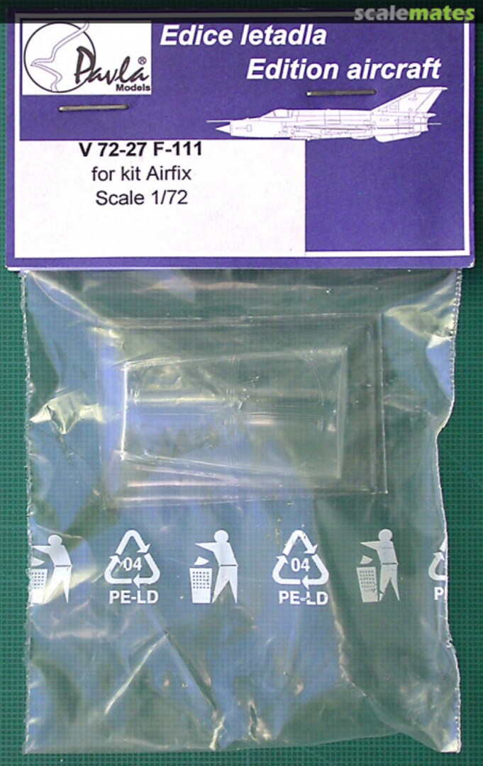 Boxart F-111 Canopy V72-27 Pavla Models